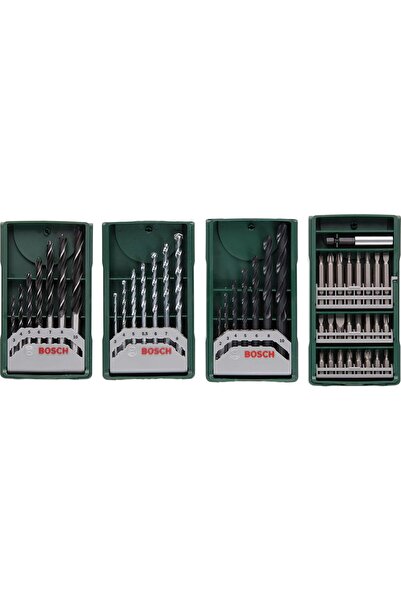 Bosch Professional Accessories X-line Mini 3+1 Set Ahşap Taş Metal Matkap Ucu...