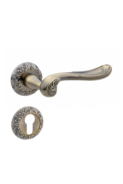Bussare Mâner cu rozetă – Antigo A-39-20 - Bronz Antic - rozetă cilindru PZ