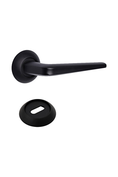 Bussare Mâner cu rozetă – Bend - Negru Mat - rozetă cheie BB