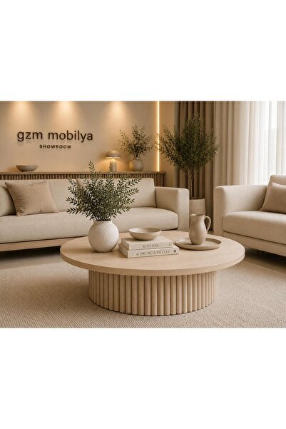 larissa design orta sehpa tabla çapı:80cm
