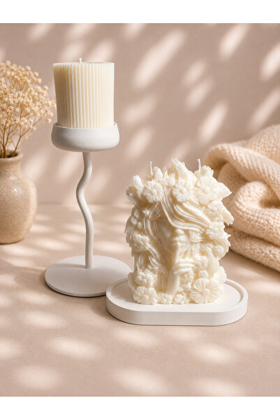 OEM Elegance Gift Set – Decorative Candle & Artistic Holder „Whisper”