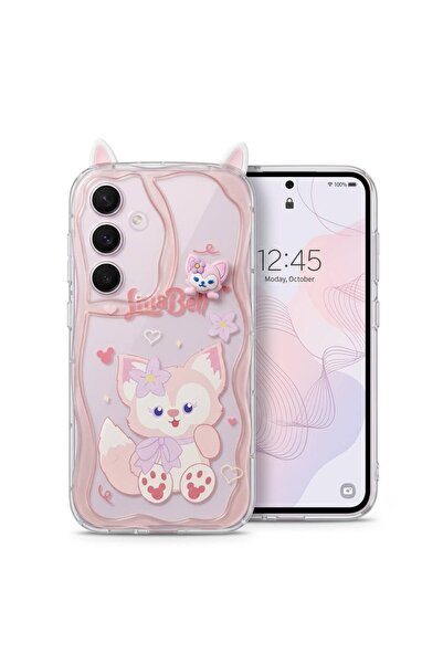 Samsung Galaxy A25 Uyumlu Kılıf Desenli Kulaklı Kapak Hlt-What