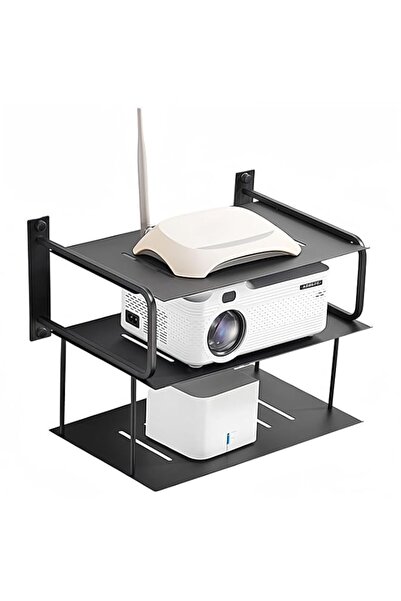 Generic Tazweeq Projector Shelf for Wall, WiFi Router Shelves with Cable Hole...