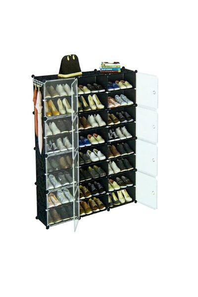 Generic IN.HOUSE Portable Shoe Cabinet Organizer 8-Layer 3 Column Shoe Ark 48...