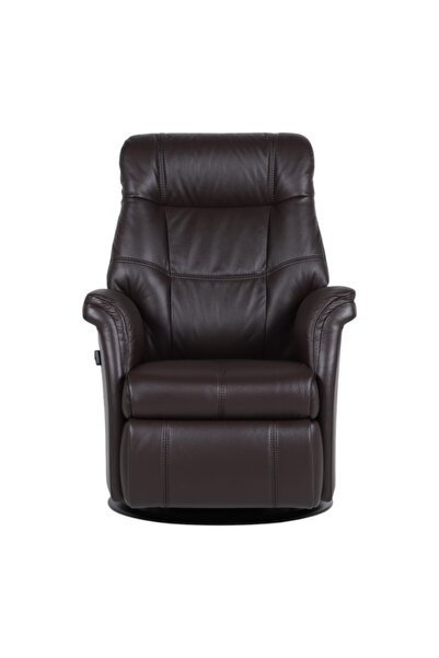 La-Z-Boy Adams Power Lux Swivel Glider Chair | Dark Brown Color | Genuine Lea...