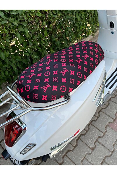 CEBECİOTO HUSĂ PENTRU MOTOCICLETĂ DIN BUMBAC PIEPTĂNĂ CU MODEL, NEGRU-ROZ ÎNC...