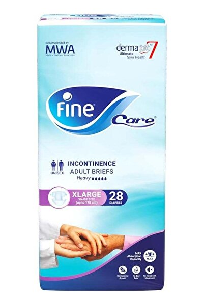 Fine Care Adult Incontinence Briefs, X-Large, Heavy Absorbency, 28 Count
