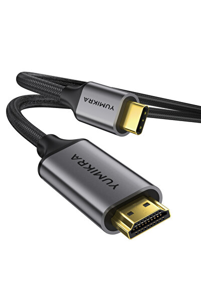 YUMIKRA USB-C to HDMI Kablo, HDMI 2.1 8K@60Hz 4K@240Hz 48GBPS HDCP HDR, DeX M...