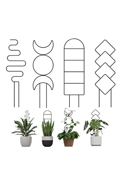 Generic Bamworld Plant Trellis for Climbing Plants Indoor, 16 Inch Metal Trel...