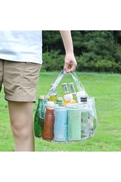 Generic Folding Water Basin, Portable Transparent PVC Collapsible Wash Bowl 1...