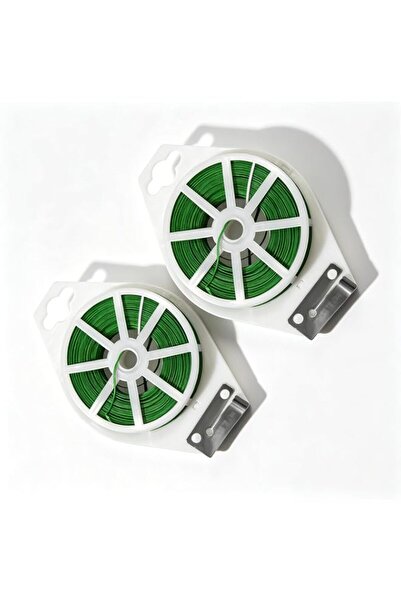 Generic 2‑Pack 656FT Green Garden Twist Ties with Built‑In Cutter, Flexible R...