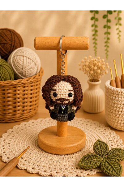 Morey Amigurumi Knitted Keychain - Handmade Bag Accessory and Gift Figure