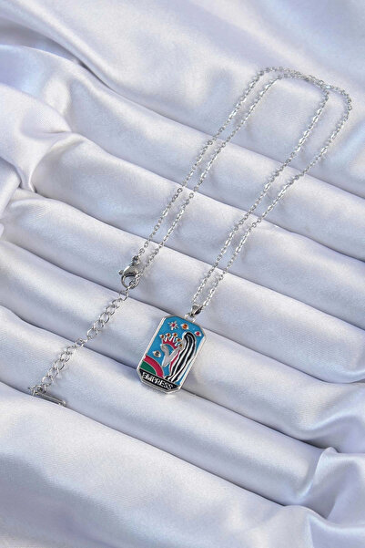 online kapsulavm avm alışveriş 316L Steel Chain Silver Color Crown and Girl F...