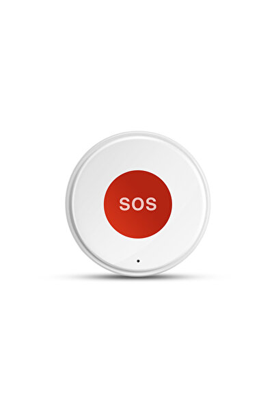 Choice White Tuya WiFi SOS Panic Call Button Smart Life APP Rechargeable Batt...
