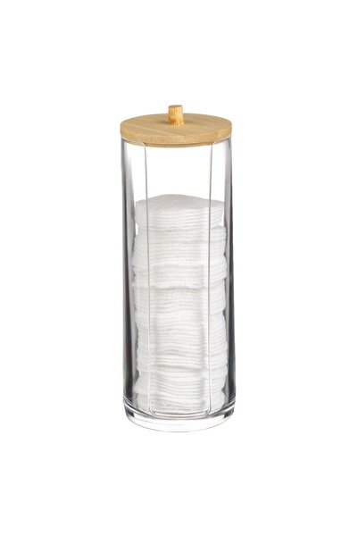OEM Suport acrilic transparent pentru dischete demachiante, 7x20 cm, cu blat ...