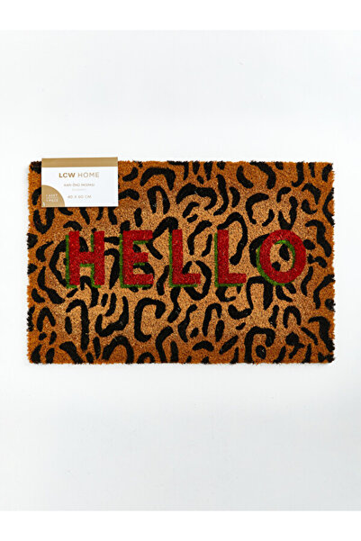 LC Waikiki Rmz Gi̇yi̇m Farkiyla Hello Text Printed Door Mat 40X60 cm