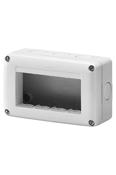 OEM Cadru aparent Gewiss GW27004, 4 module, IP40, gri, pentru priza / intreru...