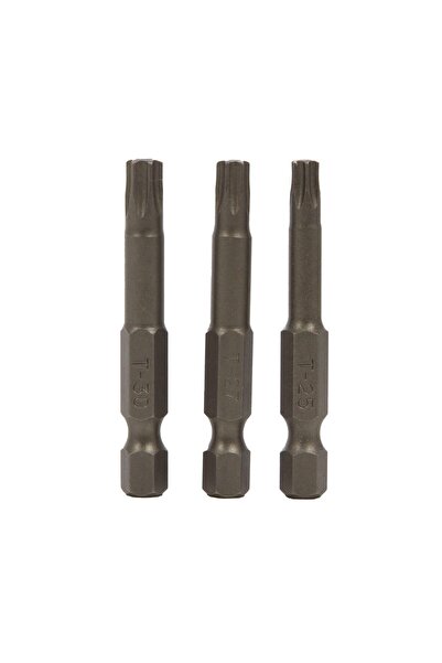 OEM 3-piece screwdriver bit set, Wolfcraft 1262000, Torx profile with hole, 5...