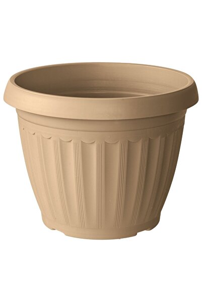 OEM Ghiveci din plastic Critex Infinity, interior / exterior, rotund, crem, 3...
