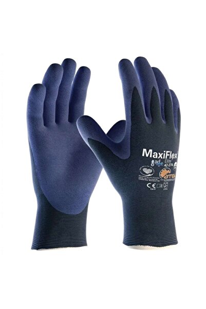 OEM MaxiFlex Elite protective gloves, blue + gray, Elastane + nylon, size L