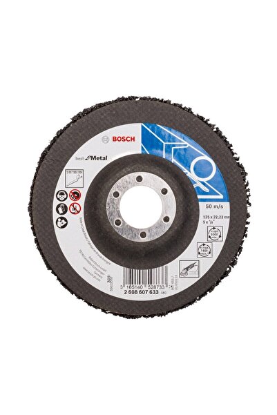 OEM Metal cleaning disc, Bosch Best for Metal, 125 x 22.23 x 5 mm