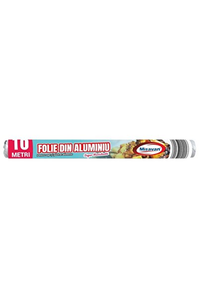 OEM Folie aluminiu Misavan, gri, 10 m / rola