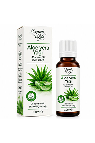 ORGANİK LİFE Aloe Vera Yağı 20 ML – Sarı Sabır Bitkisel Yağ – Cilt ve Saç Bak...