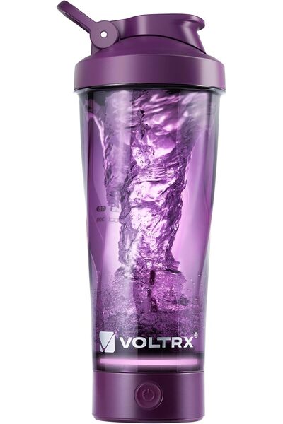 VOLTRX زجاجة رج بروتين كهربائية فاخرة، مصنوعة من تريتان - خالية من مادة BPA -...