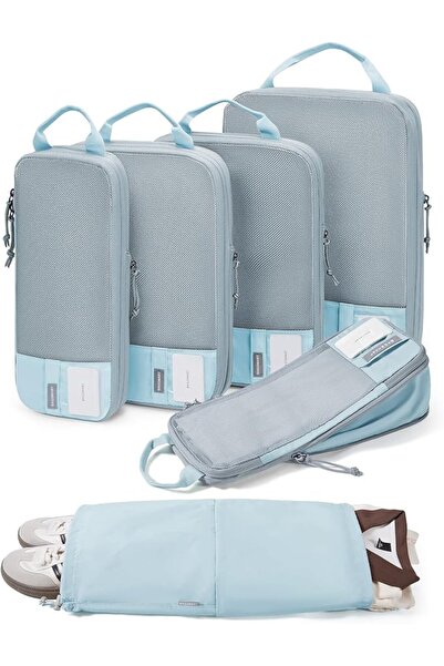 GENERAL Packing Cubes by Bagsmart, 6 Piece Compression Packing Organizers for...