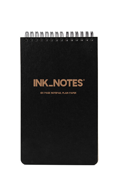 Hard Cover Notepad No. II - 120 Sayfa Çizgisiz - Spiralli Bloknot - 13 x 21 cm - 90 gsm