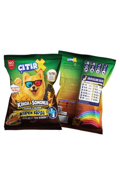 Köpek Cipsi Kinoa & Somonlu 40 Gr.