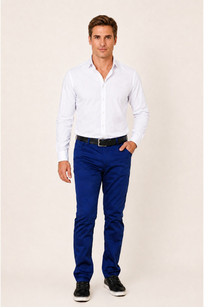 UKA Slim Fit 5 Cep Organik Pamuk Saten Erkek Pantolonu