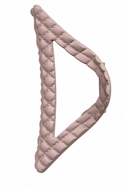 Jack Ferrero Stylish Quilted Pattern Triangle Hair Clip Modern Hair Accessory...