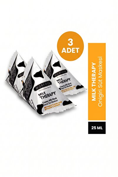 Morfose Milk Therapy Saç Maskesi 3 ADET | Süt Proteinli Yoğun Nemlendirici On...