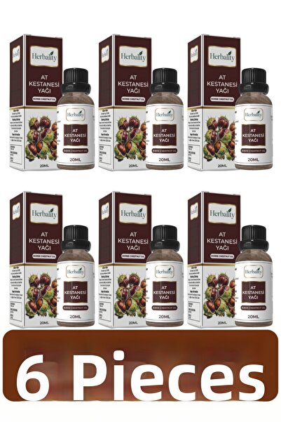 herbalıty زيت كستناء الحصان 20 مل 6*الكمية