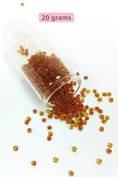 Mestore Bulky Glass Sand Beads (8/0) 3 mm - 20 Grams - Transparent Light Brow...