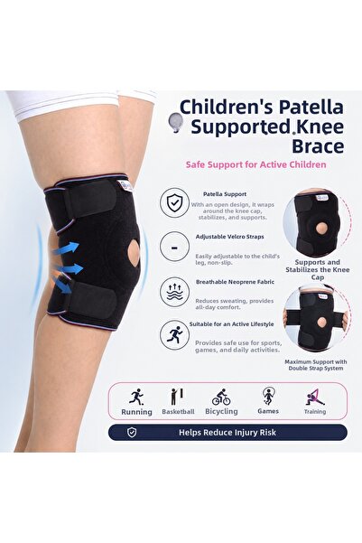 MYLİFE ORTOPEDİ Children's Knee Brace with Patella Support