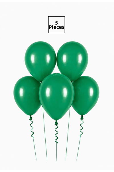 Balonsan Dark Green Balloon 5 Pieces