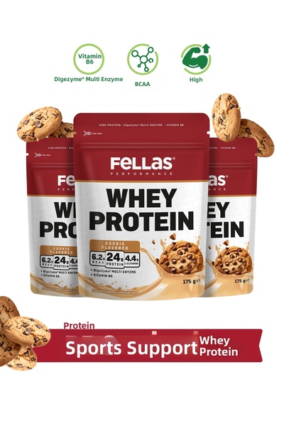 Fellas Whey Protein Powder Cookie Flavor (175 g) X 3