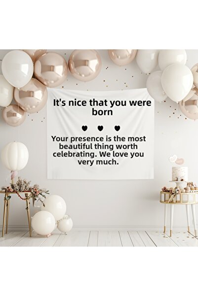 Şen Dekorasyon Birthday Banner Wall Decoration