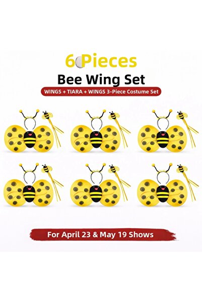 EASERA TİCARET 639-piece bee costume set – includes wings, crown, and wand