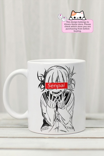 Kizaru Home كوب من البورسلين مطبوع عليه تصميم أنمي من My Hero Academia - هيمي...