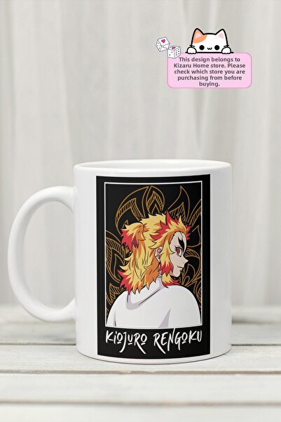 Kizaru Home كوب بورسلين مطبوع بتصميم أنمي من سلسلة Demon Slayer - Kimetsu no ...