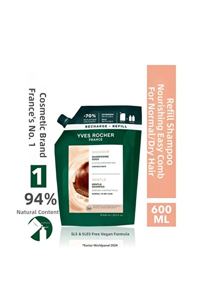 Yves Rocher Nourishing Easy Combing Refill Shampoo - Normal / Dry Hair / Douc...