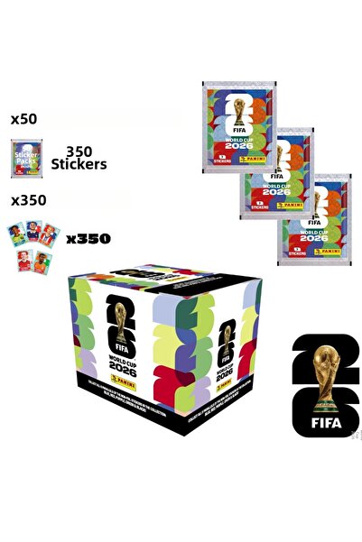 kozade Panini World Cup 2026 Sticker Box 50 Packs - Original Sticker - Collec...