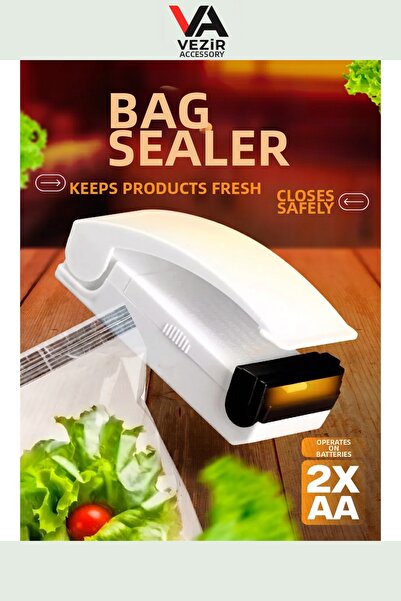 Vezir Aksesuar Electric Mini Bag Sealer Handy Sealer |   Chips, Nuts, and Foo...