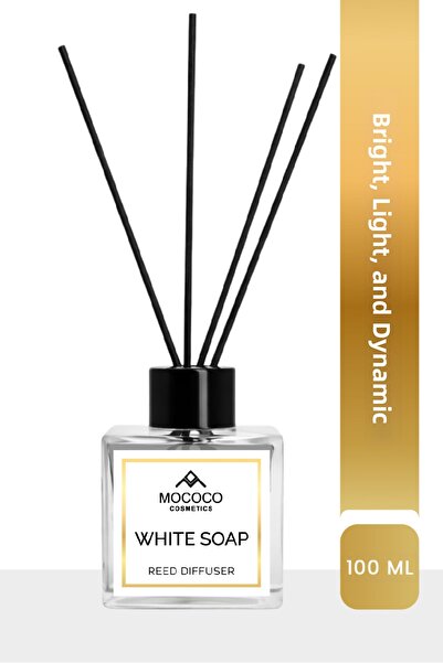MOCOCO COSMETICS Difuzor cu bețișoare de bambus, parfum de cameră Săpun Alb 1...