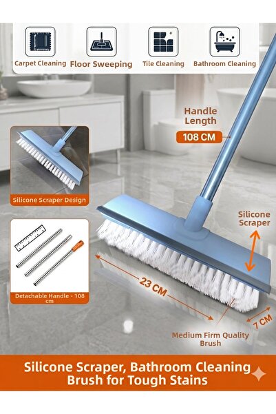 Neler Geldi Neler Magic Squeegee Tile Brush Squeegee Brush Bathroom Brush Bal...