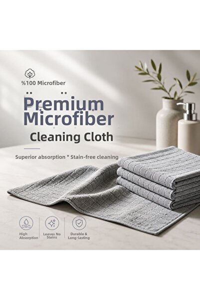 ÜMİT BOZKUŞ (3 Pcs) Microfiber Kitchen Cleaning Cloth 40X40Cm