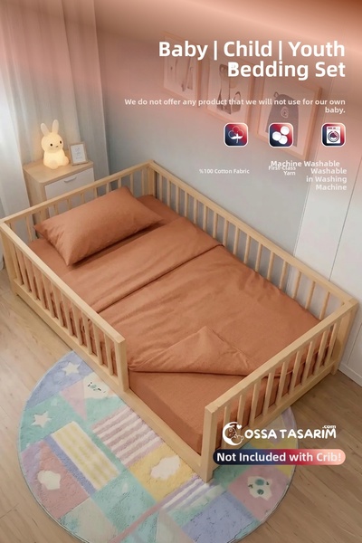 yasetex tasarım طقم غطاء لحاف للأطفال مصنوع من قطن البوبلين بنسبة 100%، مكون ...